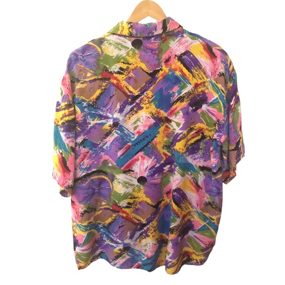 Vintage Short Circuit Short Sleeve Button Down Top - Picture 2 of 5